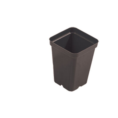 Polypro 2.5" Insert Pots &ndash; Black, 8 Count Plastic Pots