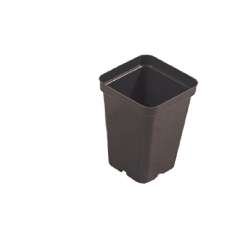 Polypro 2.5" Insert Pots &ndash; Black, 8 Count Plastic Pots