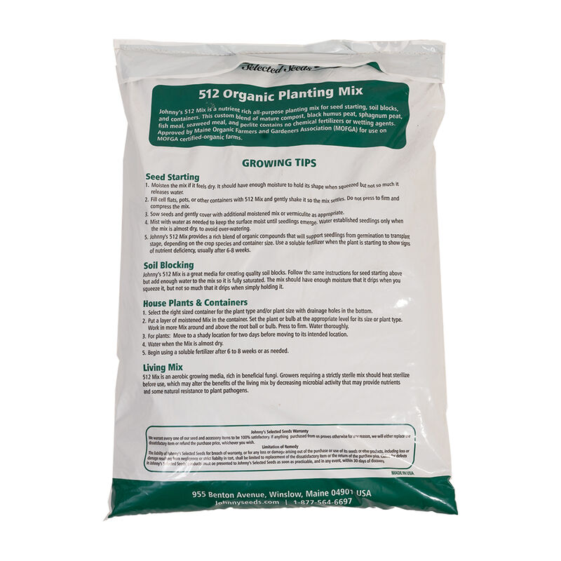Johnny's 512 Mix &ndash; 2-Yard Bulk (bagged) Growing Media