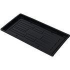 Polypro Endurance Shallow Speed Tray (No Holes), Black &ndash; 4 Count Support Trays