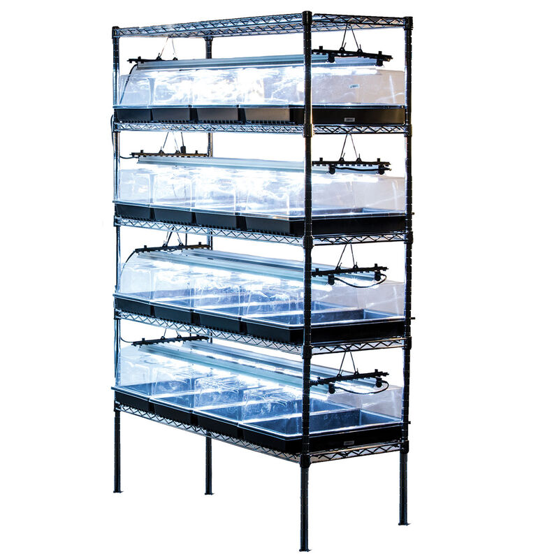 LED Propagation Rack Kit Grow Lights and Carts