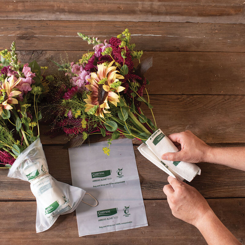 Arrive Alive Compostable Wraps &ndash; 100 Count Flower Post-Harvest