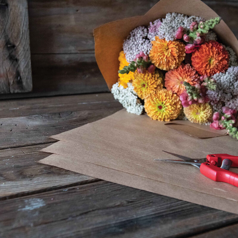 Kraft Paper Square Sheets &ndash; L Flower Post-Harvest