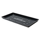 Polypro Shallow Tray (With Holes), Black &ndash; 4 Count Support Trays