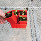 Polypro 2.5" Insert Pots &ndash; Red, 8 Count Plastic Pots