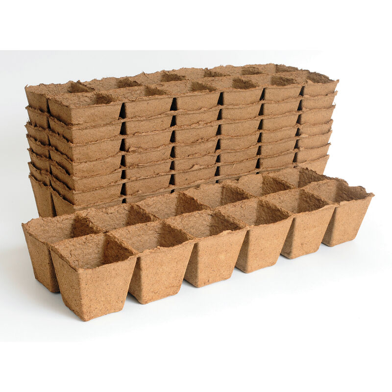 12 Cell Fertil Pots Strip &ndash; 8 Count Biodegradable Pots