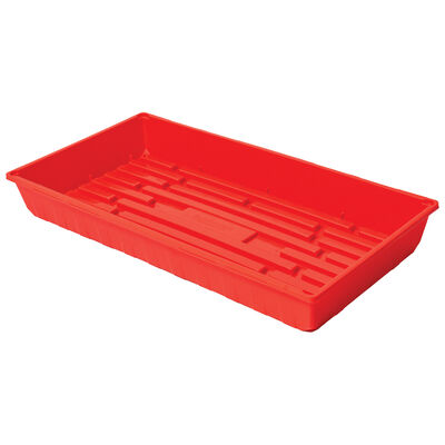 Polypro Endurance Deep Tray (No Holes), Red &ndash; 4 Count Support Trays