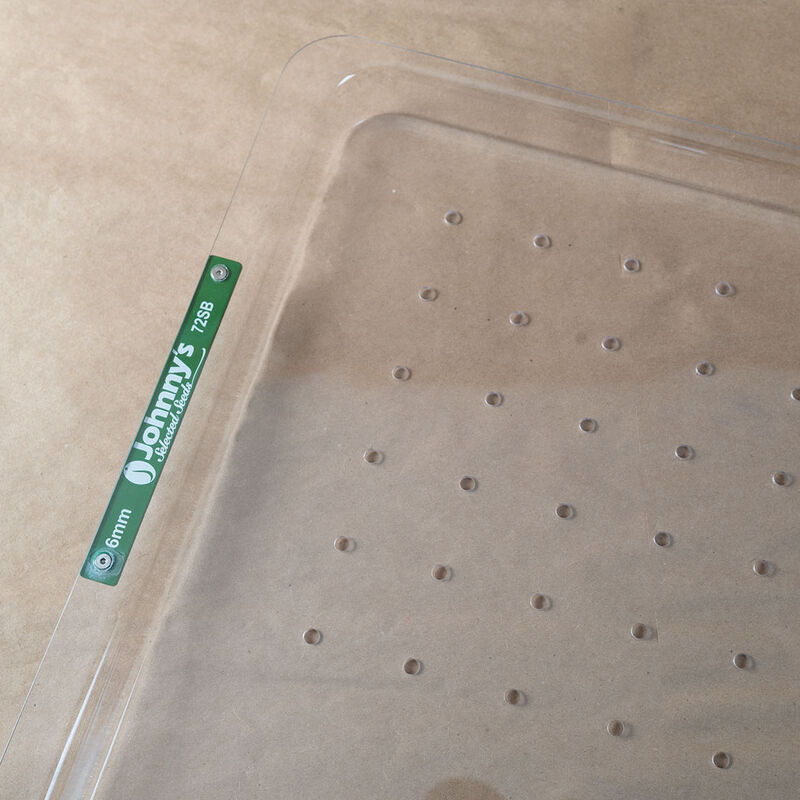 72-Hole Tray for Soil Blocks &ndash; 6 mm Holes Drop Seeders