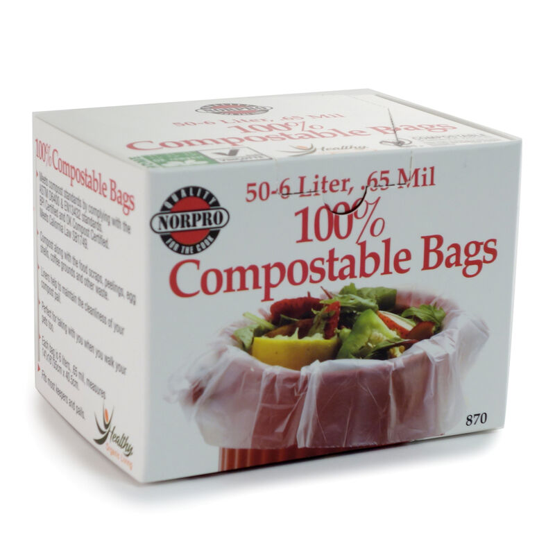 Compostable Liners &ndash; 50 Count Compost Bins & Accessories