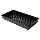 Polypro Endurance Deep Tray (No Holes), Black &ndash; 4 Count Support Trays