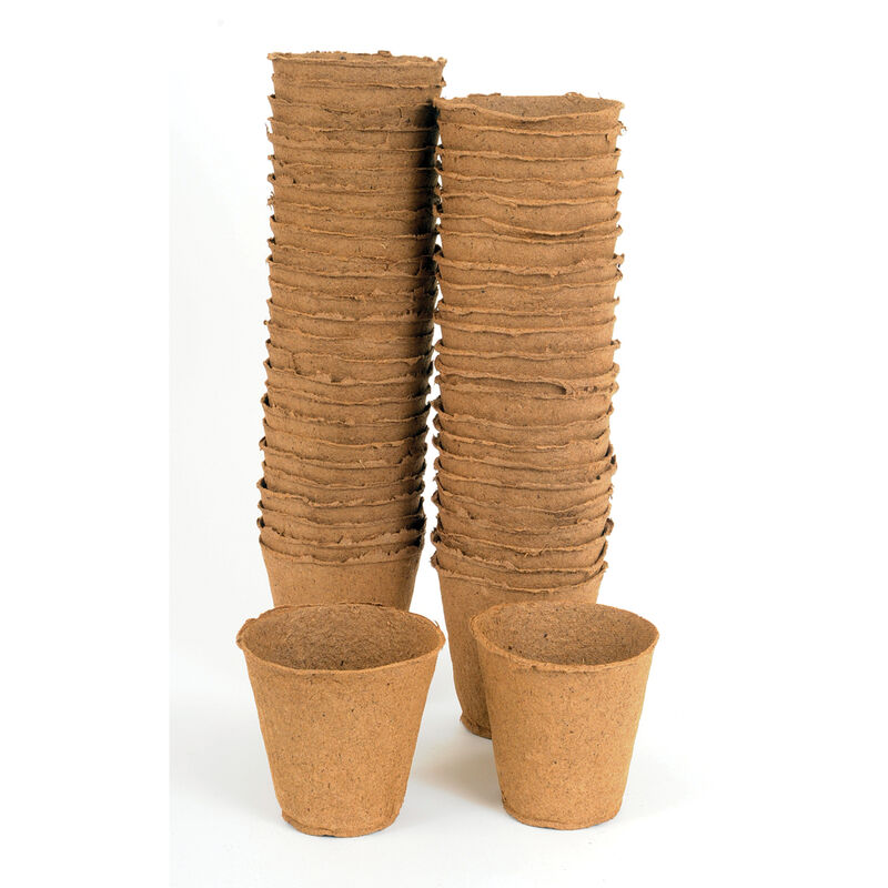 4" Round Fertil Pots &ndash; 50 Count Biodegradable Pots
