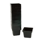 Mini Square Plastic Pots &ndash; 18 Count Plastic Pots