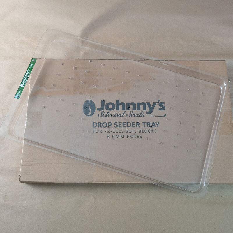 72-Hole Tray for Soil Blocks &ndash; 6 mm Holes Drop Seeders