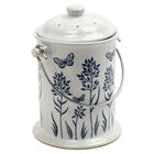 Ceramic Floral &ndash; 3 Qt. Compost Bins & Accessories