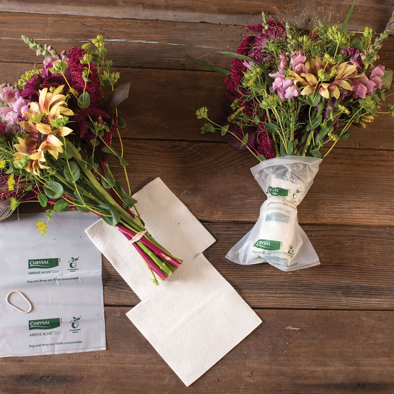 Arrive Alive Compostable Wraps &ndash; 100 Count Flower Post-Harvest