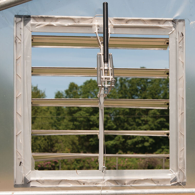High Tunnel Vent w/ Auto Opener &ndash; 18" x 18" Vents and Vent Openers