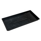 Polypro Shallow Tray (No Holes), Black &ndash; 24 Count Support Trays