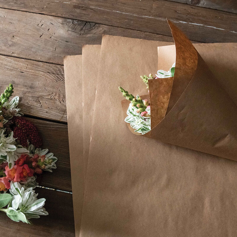 Kraft Paper Square Sheets &ndash; S Flower Post-Harvest