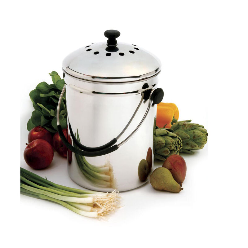 Stainless-Steel &ndash; 4 Qt. Compost Bins & Accessories
