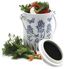 Ceramic Floral &ndash; 3 Qt. Compost Bins & Accessories