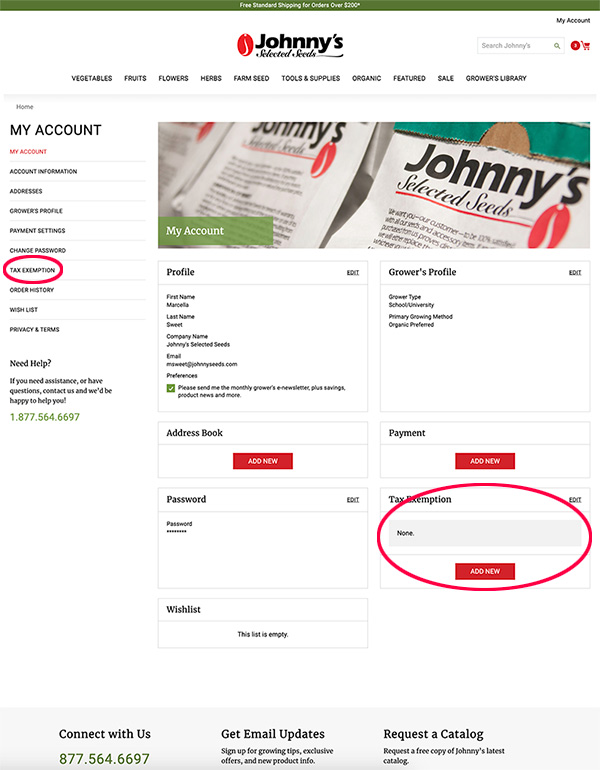 Tax Exemption Certificates Can Be Viewed in Your Account Tax Exemption Certificates Can Be Viewed in Your Account